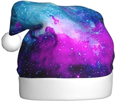 Migpkd Coole Weihnachtsmannmütze mit Sternenmotiv – Erwachsenen-Weihnachtsmütze für Damen und Herren, Weihnachten, Neujahr, Festtags-Partyzubehör