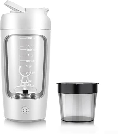 Shaker électrique efficace pour préparation de smoothies et boissons nutritionnelles (rose, blanc (avec boîte)