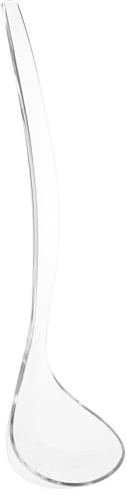 SHINEOFI Louche en Plastique Transparent PC Résistant aux Chocs Louche à Long Manche Ergonomique Ustensile de Service Réutilisable pour Sauces et Soupes Adapté Restaurants Cuisine