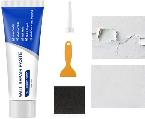 Drywall Filler Set – Putty Compound Hole Ttreatment, Plaster Board Crack, Interior Panel Fixing Solution | Household Rental Room Door Frame Ceiling Spot Renewal Pack