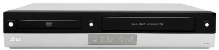 LG V 190 - Equipo Reproductor de DVD y Grabador Hi-Fi de vídeo (grabadora VHS 4 HD Stereo, grabadora SP/LP, Showview, Certificado DivX, Salida Audio Digital coaxial), Color Plateado