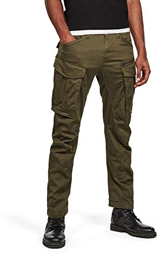 G-STAR Men's Rovic Zip 3D Regular Tapered Pants, Green (dk Bronze Green D02190-5126-6059), 34W / 30L