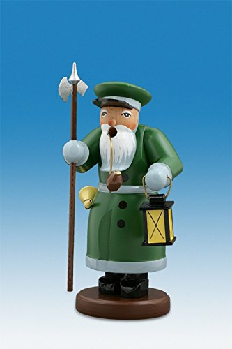 Rudolphs Schatzkiste Räucherfigur Nachtwächter mit Laterne Höhe 16cm NEU Räuchermann Rauchmann Räucherkerze Rauchen Figur Holz Seiffen Erzgebirge Holz Dekoration Weihnachten