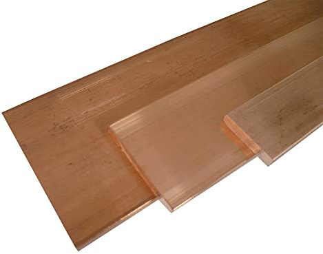B&T Metall Cuivre plat E CU massif | Barre plate de 3,0 mm d'épaisseur | Dimensions : 30 x 3 mm, longueur : env. 0,25 m