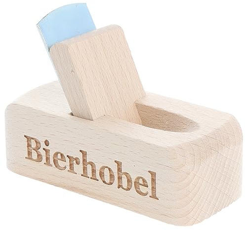 Spruchreif | Flaschenöffner aus Holz mit Gravur Bierhobel | Originelles Männergeschenk für Bierliebhaber
