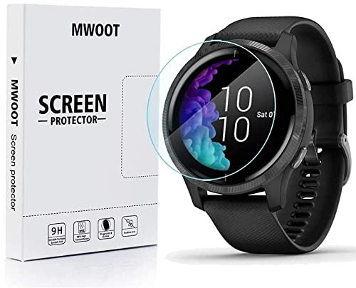 MWOOT Protector Pantalla Compatible con Reloj Garmin Venu GPS Smartwatch (6 Unidades), Pelicula para Proteccion de Pantalla Ultra Transparente Smartwatch - NO para VENU 2 (2 Generación)