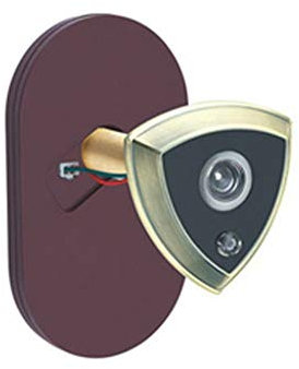 ARCH Red Bronze 180-Grad-Zuschauer Guckloch -Türspion Türklingel Mit Heavy Duty Datenschutzabdeckung for Home Security (Color : Green Bronze)