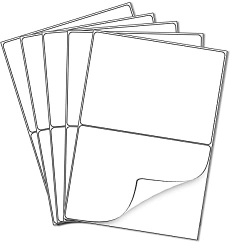 100 Blatt Universal Etiketten A4 Selbstklebend Versandetiketten Aufkleber 200 Stück 210 x 148 mm Adressetiketten Aufkleber - Geeignet für Laser/Tintenstrahl/Kopierergebrauch