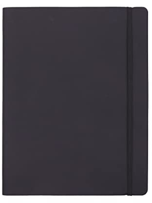Amazon Basics Notizbuch, nicht liniert, Softcover, XL-Format, 25 x 20 cm, Schwarz