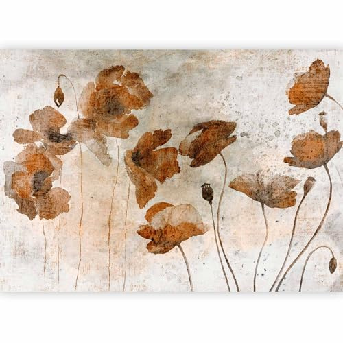 murando - Carta da Parati Moderna Spessa per Cameretta, Papavero 400x280 cm | Fotomurali in TNT, Spessore Maggiore, Decorazione da Muro XXL, Poster Giganti da Parete, Fiori, Produzione Europea