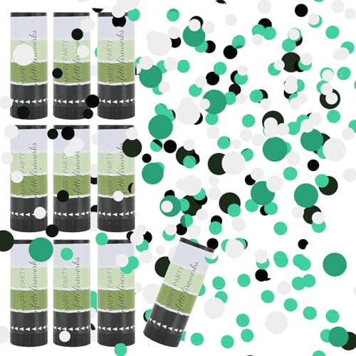 ACTOYS Konfettikanone - 10 Stück Handheld Poppers, Biologisch Abbaubar, Shooter, Gold - Für Hochzeit, Geburtstag, Babyparty, Party