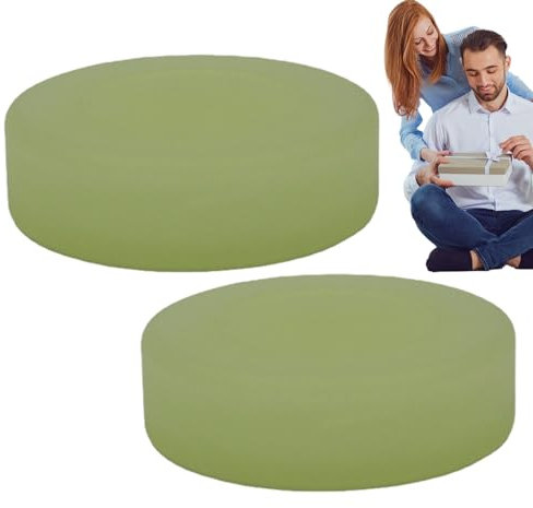 fanelod Eishockey-Puck, im Dunkeln leuchtende -Pucks, leuchtende Hockey-Pucks, leuchtende grüne Sport-Hockey-Pucks, grüner Boden-Puck für Kinder, Erwachsene, Jugendliche, Outdoor-Spiele