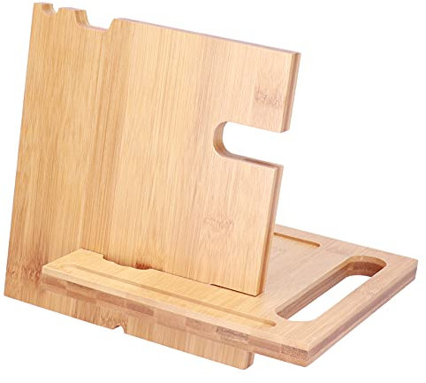 DADEA Docking Station per Telefono in Legno, Porta Cellulare in Legno Porta Cellulare Multifunzionale Portaoggetti Porta Occhiali Organizer Porta Telefono in Legno per Casa, Ufficio Soggiorno Regali U