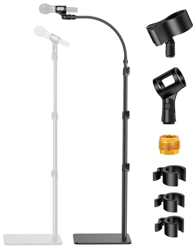 InnoGear Mikrofonständer, Mikrofonständer, universeller Mikrofonarm mit Tragetasche, verstellbarer Mikrofonhalter für Blue Yeti HyperX QuadCast SoloCast Snowball Fifine Shure SM7B und andere Mikrofone