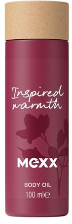 MEXX Inspired Warmth Olio Corpo, Accogliente, Fragranza Ambrata, Energizzante, 52% Ingredienti di Origine Naturale, Formula Vegana, 100ml (3.3oz)