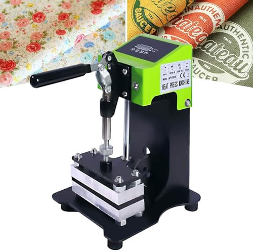 XFQZJG Machine de Chauffage de Presse Manuelle de colophane, 6 x 12CM Presse Portable, Presse à Chaleur de colophane 600W, Machine d'extraction d'huile de colophane à Haute Pression, idéale pour Une