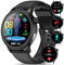 YYKY 𝐄𝐂𝐆+𝐇𝐑𝐕 Reloj Inteligente con Ácido Úrico/Lípidos, 1.39 HD Smartwatch con Detección de BMI/Fatiga/Emociones, 24/7 ρresιón Arterιαl, Temperatura Corporal, Sueño Pulsera Actividad
