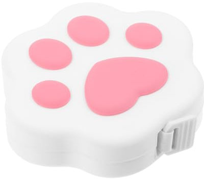 DIYEAH Cartoon Maßband Körpermaße Katzenpfote Form Mini Rollmeter Mit Automatischem Aufrollmechanismus Leicht Tragbares Messband Für Kleidung Flexibles Und Sicheres Maßband Mit Druckknopf