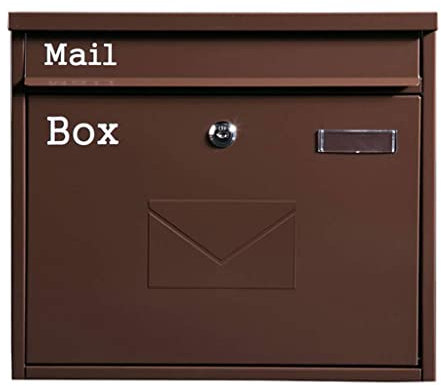 Vintage Iron Outside Mural Letter Box Letterbox Mailbox Photography Props Accessories Wall Mural Bar Cafe Window Display Outdoor Letter Boxes Outdoor Home Decoration (Color : E) (D)