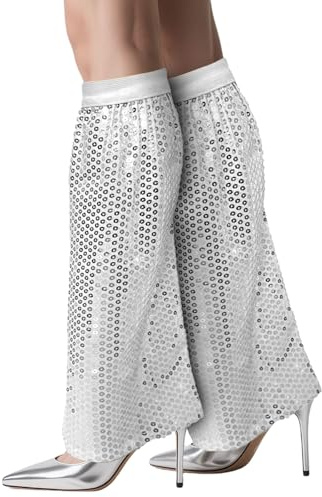 MUNSKT Abba Kostüm für Frauen, Abba Paillette, Damen Disco Kostüm
