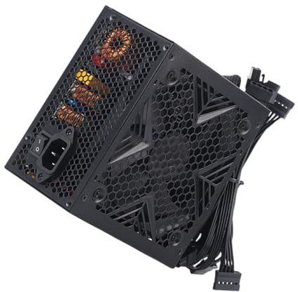 Bloc d'alimentation pour PC de jeu 550 W/650 W/750 W avec ventilateur FDB silencieux de 120 mm efficace