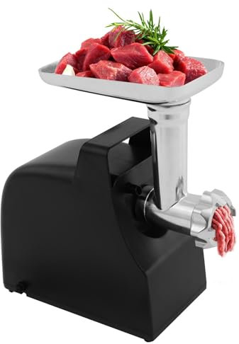 Tritacarne elettrico con inserto a cubo, 10 kg di carne in 10 minuti, ideale per uso domestico, cucina, salsicce e lavorazione della carne