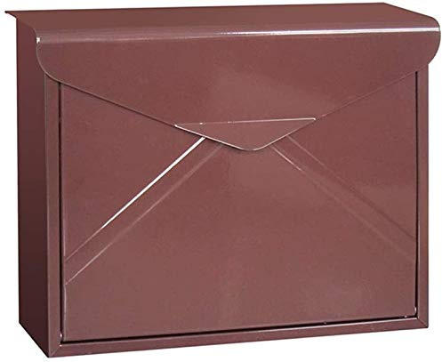 Post Box Wall Mounted Wall-Mounted Mailbox Letter Box European Newspaper Box Villa Home Outdoor Garden Simple Post Box 1107 (Color : Red)