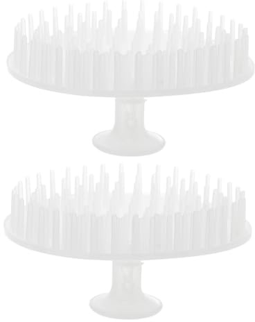 VILLCASE 2 Stück Shampoo Bürsten mit Massagefunktion Ergonomische Kopfhautbürsten für Mädchen Frauen und Handliche Duschbürsten für Nass und Trocken für Gründliche Zufällige Farbe