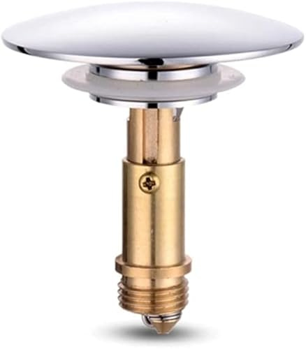 Pop Up Bath Plug, Universal Sink Plug 66mm Push Stopper with 28mm Bouncing Core Metal Sink Plug for Bath Bathroom Kitchen Sewers Sink
