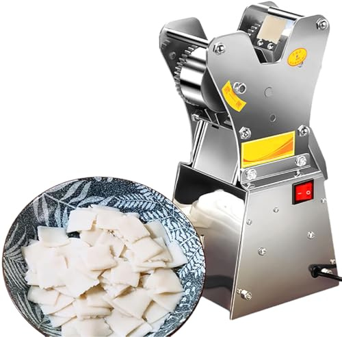 YXYLJOZ Macchina per la Pasta elettrica Automatica - Affettatrice per Noodles con Spessore e Dimensione Regolabili, Include 100 Lame sostituibili per Uso Domestico e Professionale, 220 V (100 Blades)