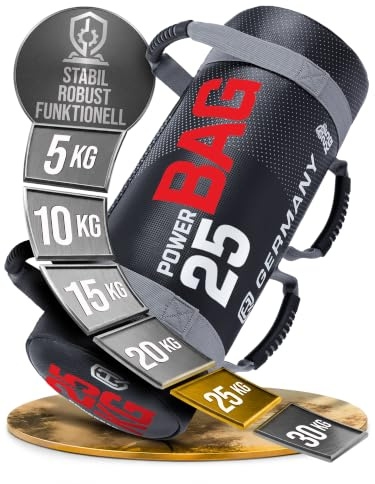 HQ Germany® Power Bag 25kg [Eisensand-Kern] - Premium Sandbag
