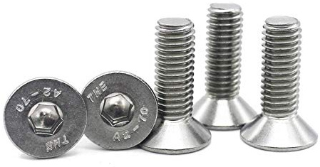 Senkkopfschrauben M3 x 10 mm Edelstahl Innensechskant 100 Stück | DIN 7991, A2 V2A VA