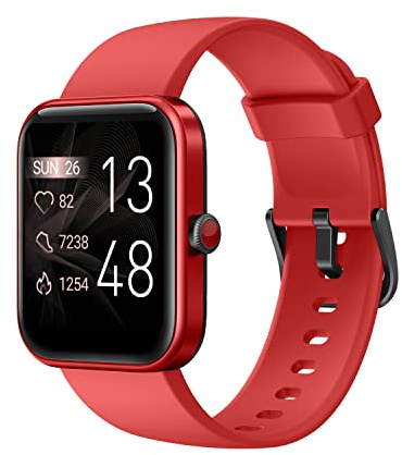 ASIAMENG Smartwatch Uomo Donna Orologio Fitness Alexa Integrata Saturimetro Contapassi Cardiofrequenzimetro da polso Orologio Sportivo Impermeabile Notifiche Whatsapp Chiamate Android iOS Compatibile