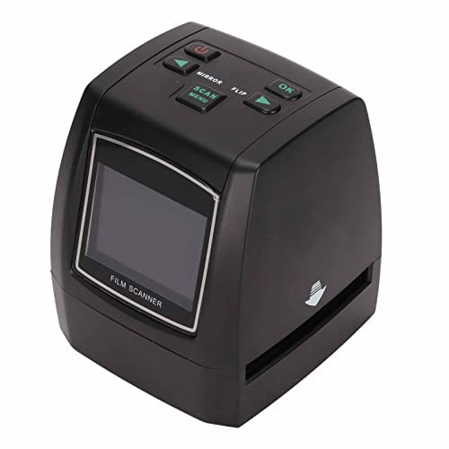 Scanner per Pellicole, Schermo a Colori LCD TFT da 2,4 Pollici da 22 MP, Supporta 35 Mm 126 KPK 110 Negativi Super 8 e 135 126 110 Diapositive, Menu di Scansione Multifunzionale (Unione Europea)