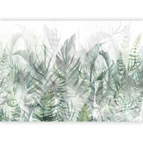 murando PREMIUM Carta da parati 350x256 cm Fotomurali in TNT Murale alla moda Decorazione da Muro XXL Poster Gigante Design Soggiorno Cameretta Carta per paret Foglie Botanico Natura b-A-0696-a-b