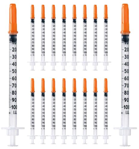 10 pièces tubes en plastique de 1 ml/cc 30G (0,3 x 12,7 mm), outils de mesure polyvalents, emballés individuellement (30G 1/2)