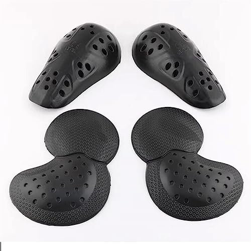 SHUOJIA Armatura per tuta da motociclista-ginocchiere staccabili per jeans da motociclista+ginocchiere,protezioni per le articolazioni (Upgrade armor-B)