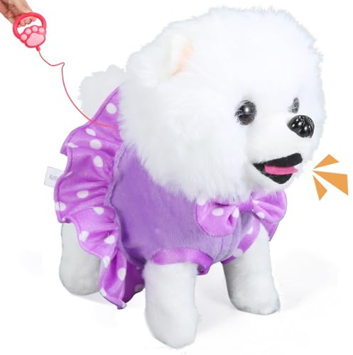 GOBRILLFUN Hund Elektrisch Spielzeug für Kinder, Roboterhund mit Pflegeset, Weihnachtsgeschenkspielzeug für Mädchen und Jungen, Kinder ab 3, 4, 5, 6 Jahren