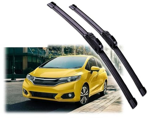 TOYOCC Car Front Wiper Blades Brushes Cutter Accessories U J Hook For Honda For Fit Jazz 2014 2015 2016 2017 2018 2019 Windshield Wiper