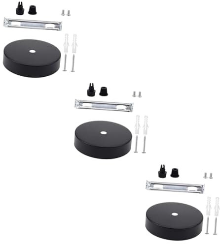 Hoement 3 Sets Deckenbaldachin Lichter Deckenstrahler Leuchte Baldachin Abdeckung Platte Für Uk Häuser