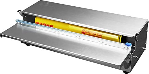 Cling Film Dispenser,Cling Film Cutter Dispenser, Reusable Dispenser With Slide Cutter, Stainless Steel Cling Film Cutter, Suitable For Supermarket Household Fresh Packaging