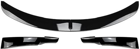 APARC Auto Frontlippe Frontspoiler für BMW 3 Series E90 E91 LCI 2009-2012, Frontstoßstange Splitter Spoiler Diffusor Protector Car Zubehör,A/Black