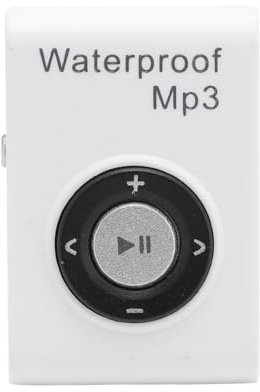 wasserdichte IPX8 MP3 -Musikplayer, Tragbarer Unterwasserspieler mit Kabelgebundenen Kopfhörern Zum Schwimmen mit Musik, Podcasts (White)