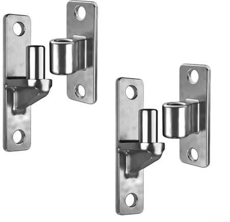 12 Stück Set Torbänder 304 Edelstahl Tragkraft 600 Pfund Rostresistent Passend für Zauntore Scheunentore und Hoftore Für Wohn- und Gewerbegebrauch Silber 3.9x1.4x1.7 Zoll(2pcs)