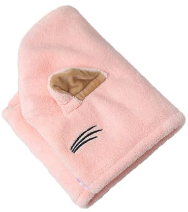 Haartrockentuch mit Haarband aus Coral Fleece für Damen | Schnelle Wasseraufnahme, Leicht Anzulegen, Freihändig Beim Trocknen, Geeignet für Familien und Wohnheime Zufällige Farbe