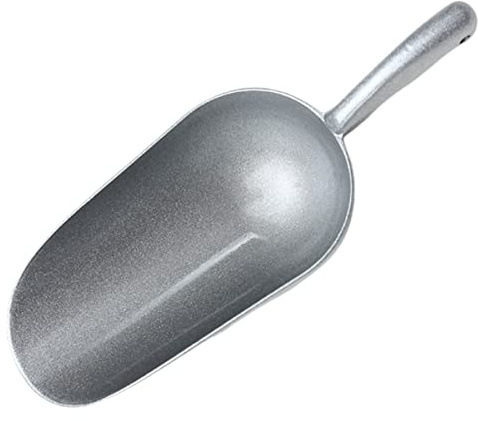 TOBBOMEY Pala de de Aleación de Zinc Resistente y Multifuncional para Cocina Utensilio Seguro y Versátil para Granos Helados y Alimentos Grande Acabado sin Cortantes