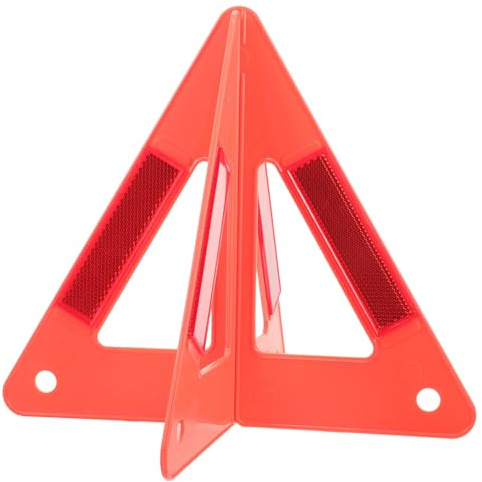 Gogogmee Triángulo de Seguridad Reflectante para Coche Pequeño y Ligero Kit de Advertencia de Emergencia para Carretera Señal de Precaución para Vehículos Fácil de Guardar y Transportar