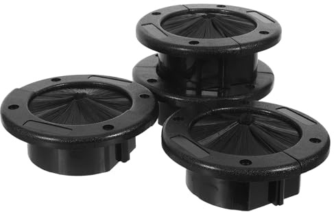 BUGUUYO 4 Pasacables Ignífugos Cepillo para Suelos Técnicos 57 Pulgadas Pasacables Dividido para Gestión de Cables Centros de Datos y Racks de Servidores