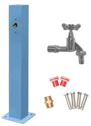 Fontana da giardino per esterni, rubinetto autoportante da 66 cm per irrigazione di prato e cortile, soluzione di irrigazione, elegante decorazione da giardino, perfetta per erba e aiuole
