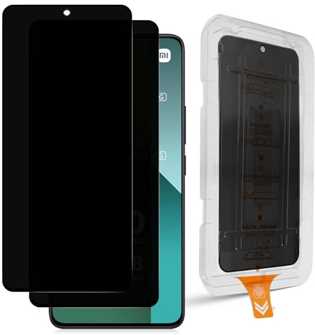 Datree Privacy Pellicola Protettiva per Xiaomi Redmi Note 13 Pro 4G/5G, 2 Pezzi Vetro Temperato Antispia Durezza 9H, Installazione Automatica, Ultra Resistente, Anti-Graffio, Senza Bolle
